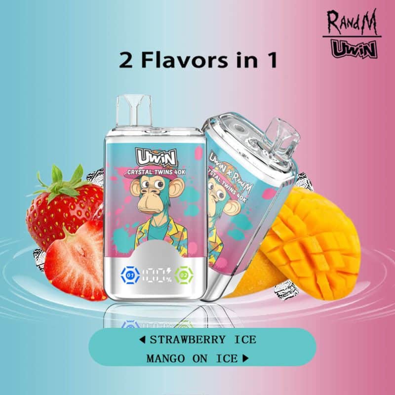 Uwin RandM Crystal Twins 40000 Puffs（Ships by Full Box – Min. 10 pcs） - Image 3