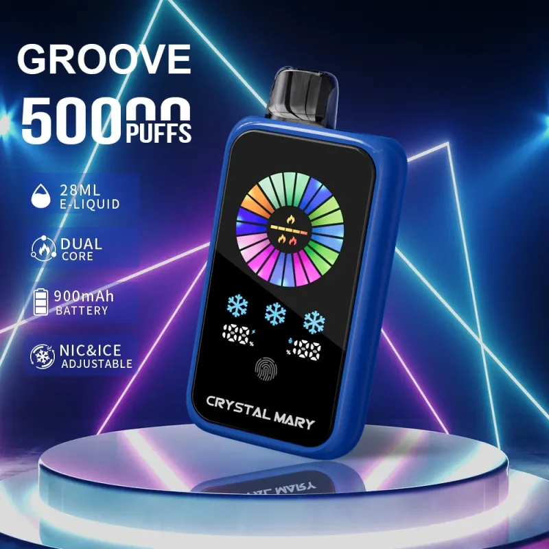 Crystal Groove 50000 50k Puffs Adjustable Nicotine & Ice Control LED Display Disposable Vape EU Warehouse - Image 24