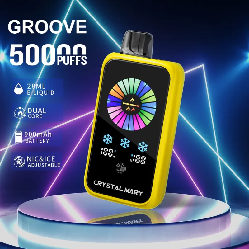 Crystal Groove 50000 50k Puffs Adjustable Nicotine & Ice Control LED Display Disposable Vape EU Warehouse - Image 22