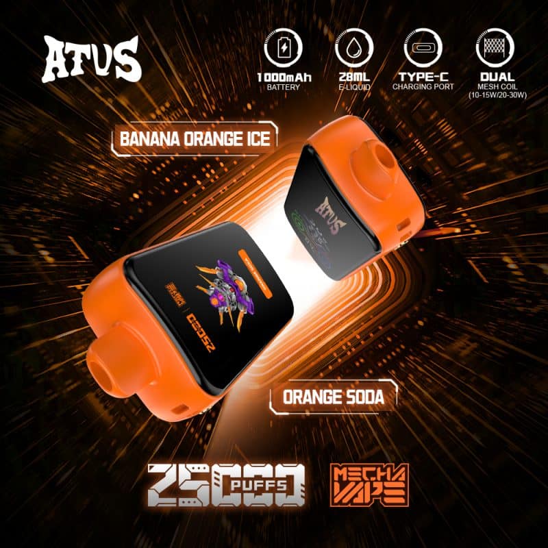 ATVS 25000 25K Puffs Original DTL/MTL Modes LCD Display Disposable Vape