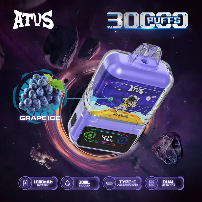 ATVS 30000 30K Puffs Original DTL/MTL Modes LCD Display Disposable Vape - Image 10