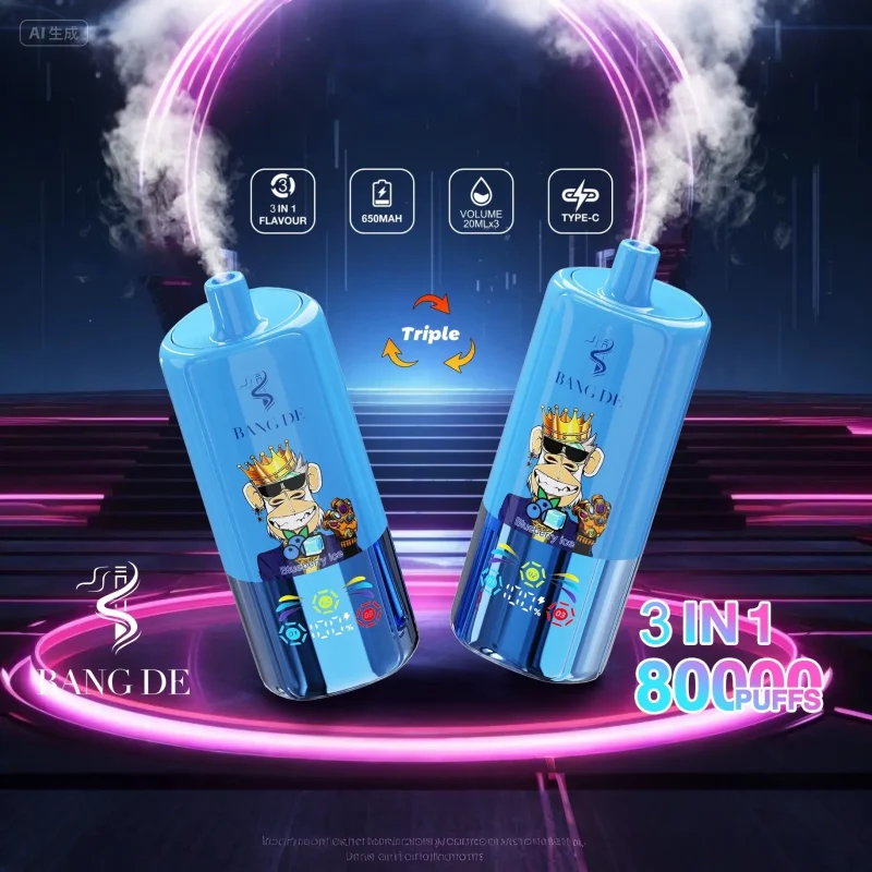 Bang DE 80000 80k Puffs 3 in 1 Flavors Newest Original Rechargeable LCD Display Disposable Vape - Image 26