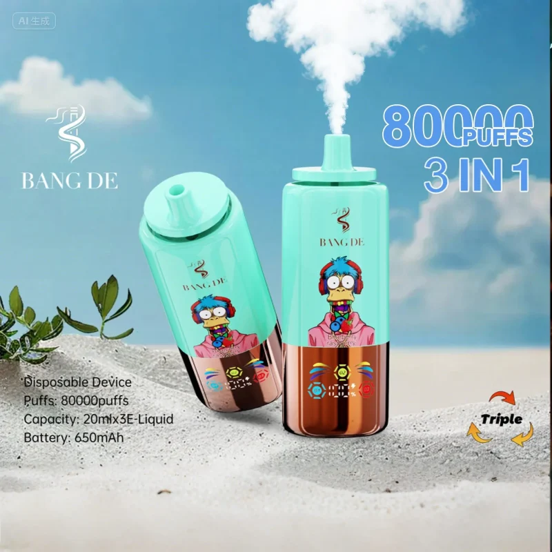 Bang DE 80000 80k Puffs 3 in 1 Flavors Newest Original Rechargeable LCD Display Disposable Vape - Image 22