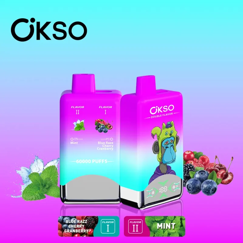 OKSO Double Flavor 60000 60K Puffs Double Taste LED Display Disposable Vape - Image 6