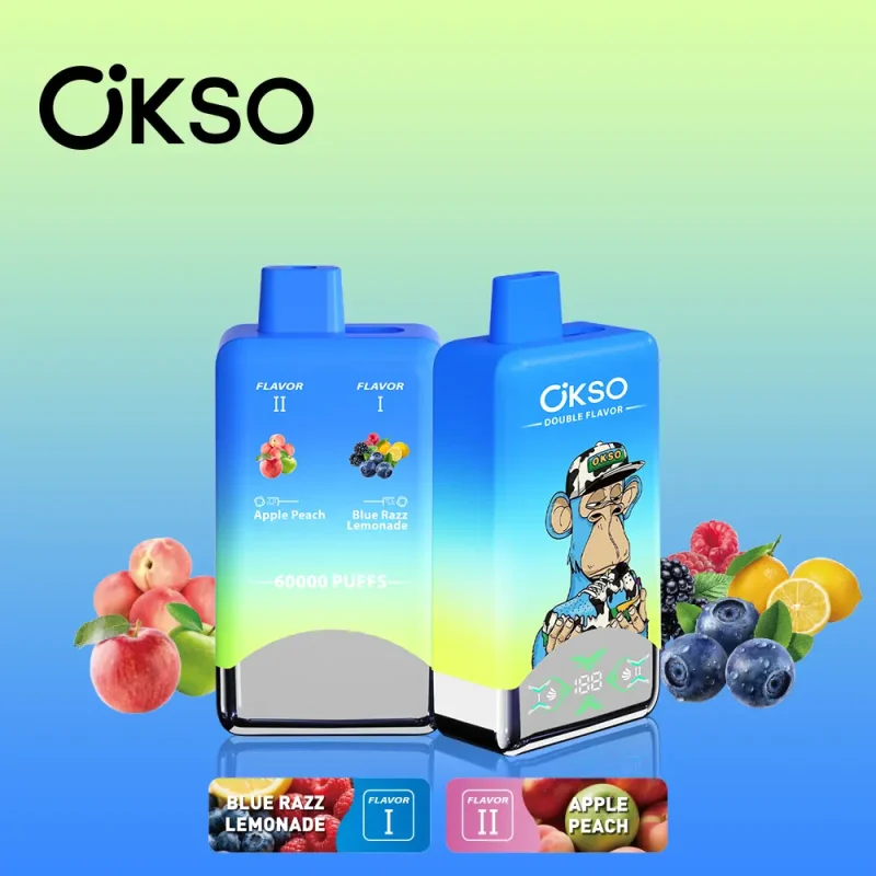 OKSO Double Flavor 60000 60K Puffs Double Taste LED Display Disposable Vape - Image 10