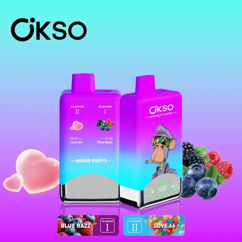 OKSO Double Flavor 60000 60K Puffs Double Taste LED Display Disposable Vape - Image 14