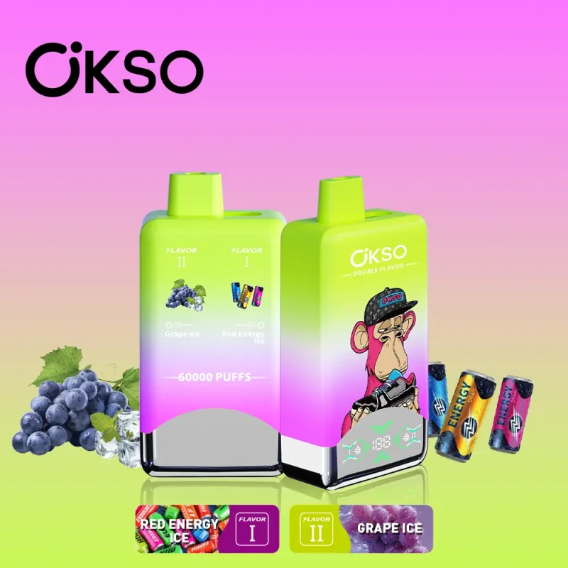 OKSO Double Flavor 60000 60K Puffs Double Taste LED Display Disposable Vape - Image 16