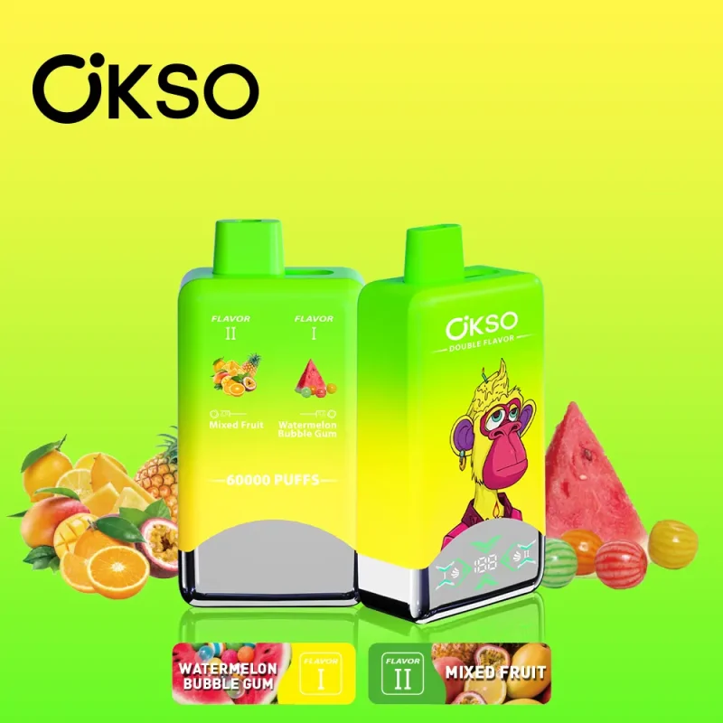 OKSO Double Flavor 60000 60K Puffs Double Taste LED Display Disposable Vape - Image 22