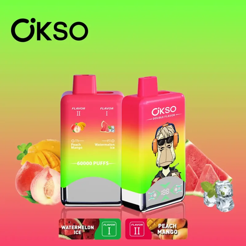 OKSO Double Flavor 60000 60K Puffs Double Taste LED Display Disposable Vape - Image 4
